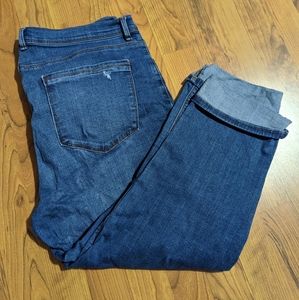 Lee Distressed Ankle/Cropped Jeans